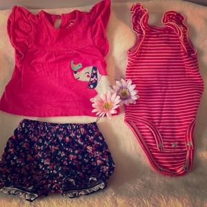 Set of 3 items. Baby girl 3 month outfit